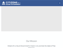 Tablet Screenshot of citizensforasoundgovernment.com
